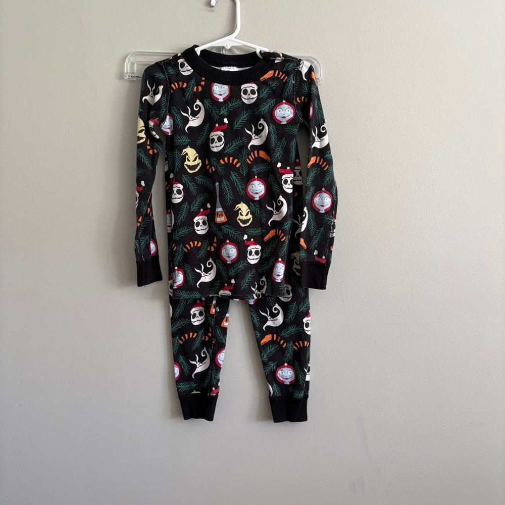 Hanna Andersson Disney Nightmare Before Christmas Kids Pajama Set 5T 100% Cotton
